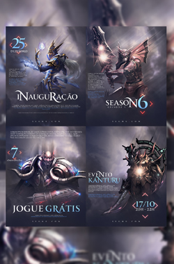 Pacote 4 Banner Flyer Mu Online
