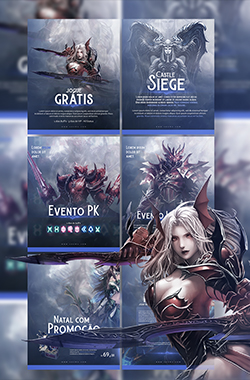 Pacote 6 Banner Flyer Mu Online
