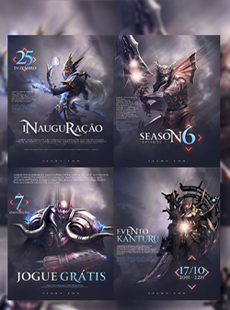 Pacote 4 Banner Flyer Mu Online