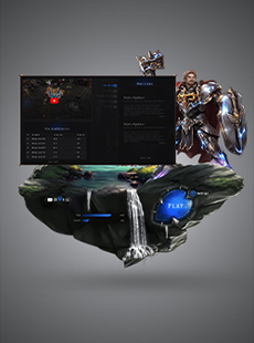 Game launcher Fantasy Blue Mu Online